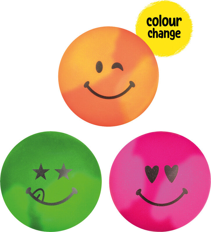 Trendhaus Chill and Smile Buddy Stressball – 6,8 × 3,5 × 6,8 cm, Kunststoff, reagiert auf Wärme