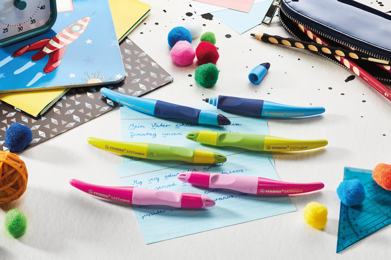 STABILO EASYoriginal Start – Tintenroller, mit Kappe, 0,5 mm, Blau, für Rechtshänder