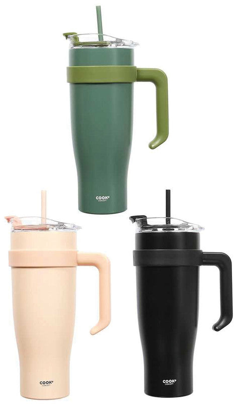 Thermobecher 1,2 l – doppelwandig, Schraubdeckel, Edelstahl