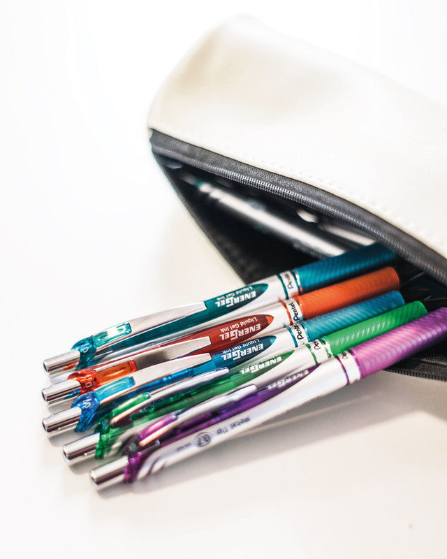 Pentel EnerGel Xm RT Fine – Tintenroller, schnelltrocknend, 0,7 mm, violett