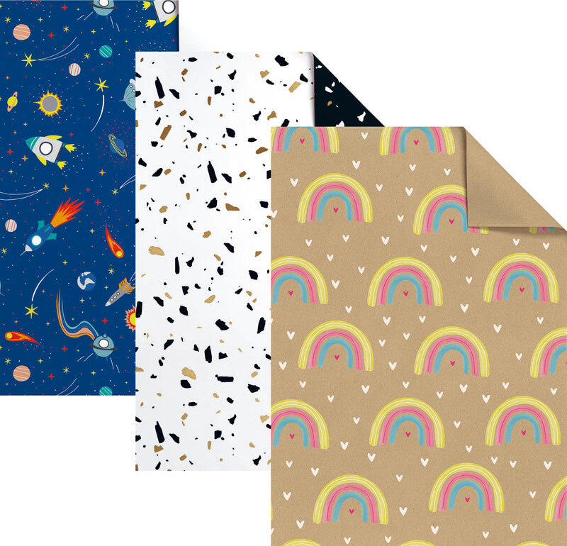 Stewo Geschenkpapier – Cornelia – gestrichenes Papier, 80 g/m2 – 700 × 1000 mm