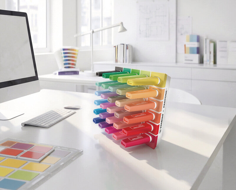 STABILO Textmarker – 30er Set, Farben sortiert, Keilspitze 2–5 mm