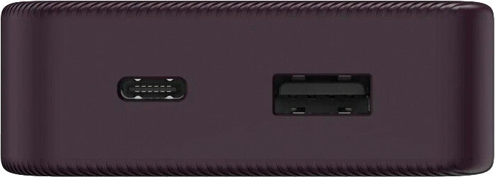 Hama Powerbank 10000 mAh, 1× USB-C, 1× USB-A, für Smartphones, Tablets, Notebooks, Pflaume