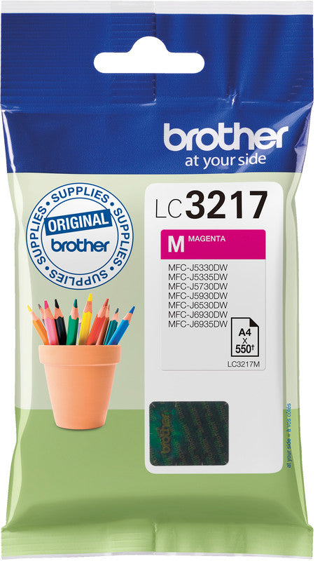 Brother Tintenpatrone Magenta, 550 Seiten – für Inkjetdrucker/Multifunktionsgeräte