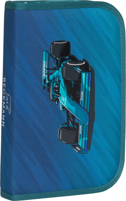 Beckmann Classic 1st Schüleretui 2 Klappen, gefüllt, 21-teilig – Racing – Kunststoff – 20,5 × 13,3 × 3,8 cm