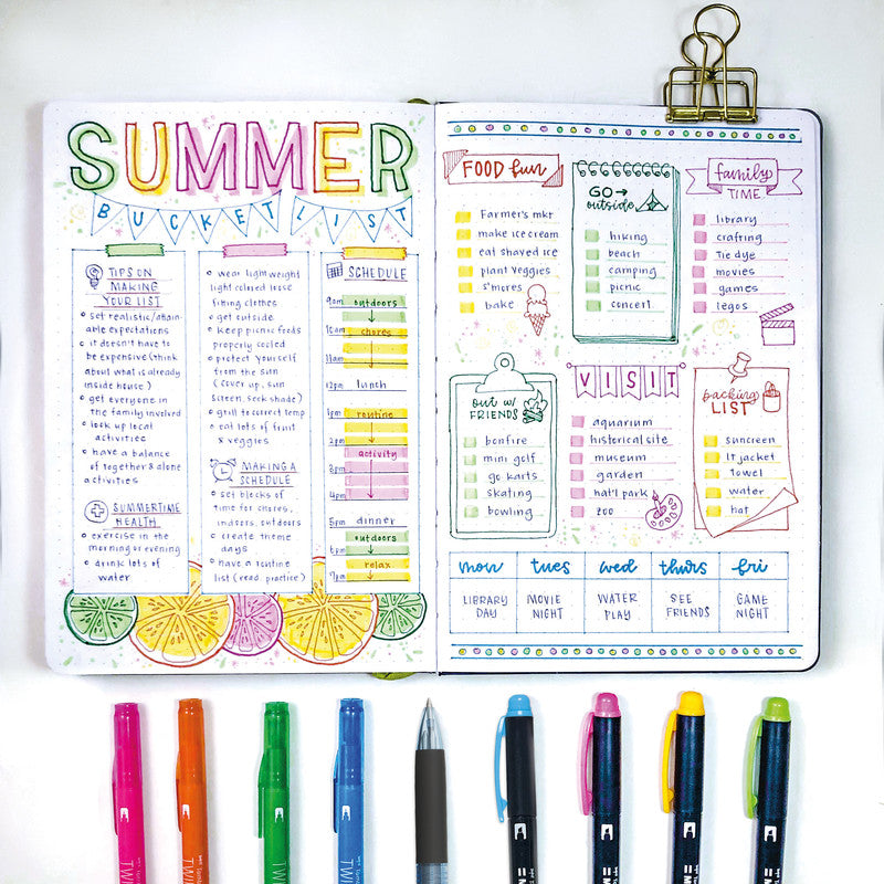 Tombow Creative Study Kit – Handlettering- / Zeichen-Set – 1× Reporter 4, 4× MONO edge, 4× TwinTone