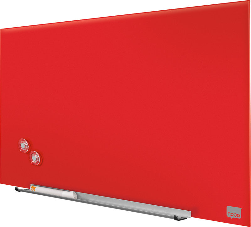 Nobo Whiteboard – 68 × 38 cm, Glas, magnetisch, Wandmontage, inkl. Stift, Magnete, Montagesatz