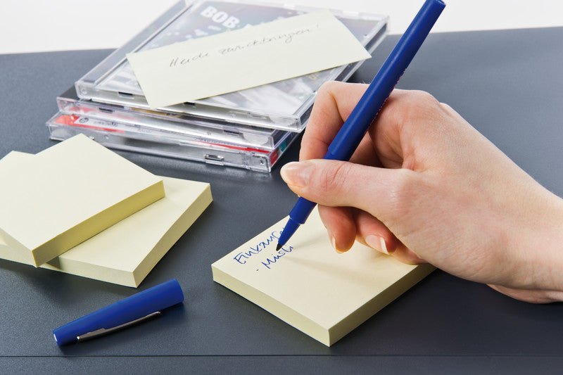 Q-Connect Haftnotizen – 76×76 mm – gelb, 100 Blatt, recyclingfähig