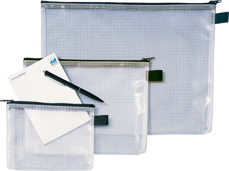 Rexel Reissverschlusstasche – für A5-Dokumente – 247 × 183 mm, Kunststoff, Schwarz – 1 Stück
