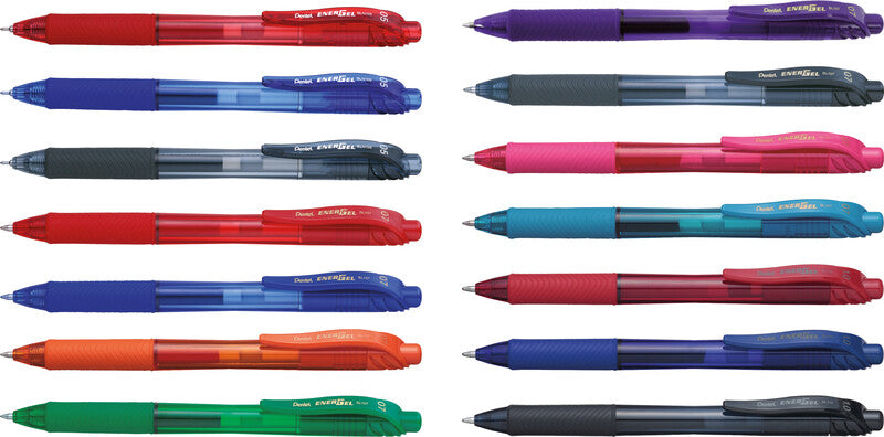 Pentel EnerGel X Gelschreiber – blau, 0,7 mm, schnelltrocknend, Druck, nachfüllbar