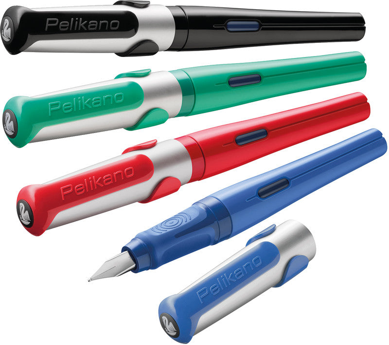 Pelikano – Federspitze A – für Rechtshänder – Blau – Patronen – Edelstahl-Feder