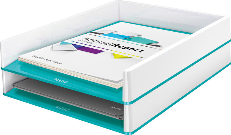Leitz Briefkorb – Kunststoff, Blau, Weiss