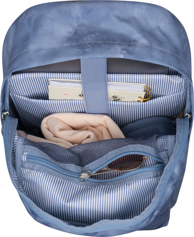 Beckmann Rucksack City – Organic Blue – blau – aus recycelten PET-Flaschen (rPET) – 31,0 × 47,0 × 24,0 cm
