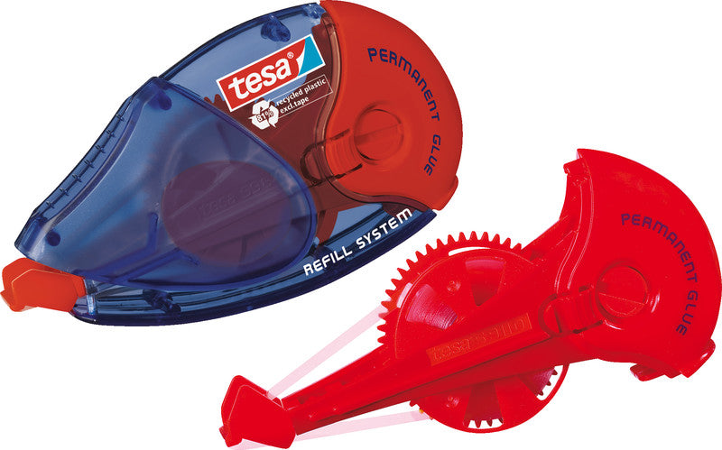 TESA ecoLogo Kleberoller – Nachfüllkassette, transparent, lösungsmittelfrei, für Papier, Karton, Fotos