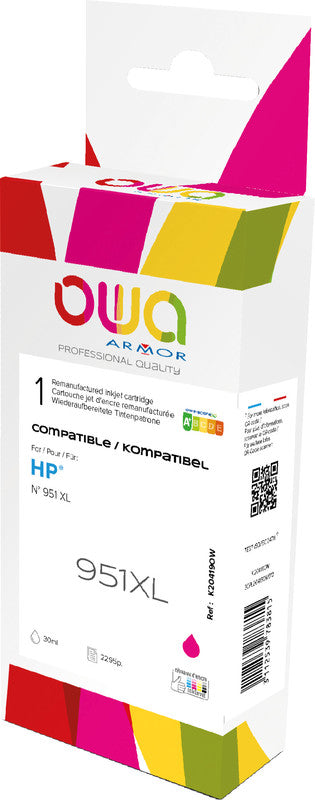 Owa Tintenpatrone 951XL, magenta, 25 ml, kompatibel – für HP
