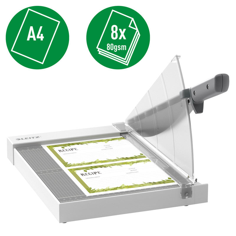 Leitz Hebelschneidemaschine Precision Home A4 – 305 mm, bis A4, 8 Blatt