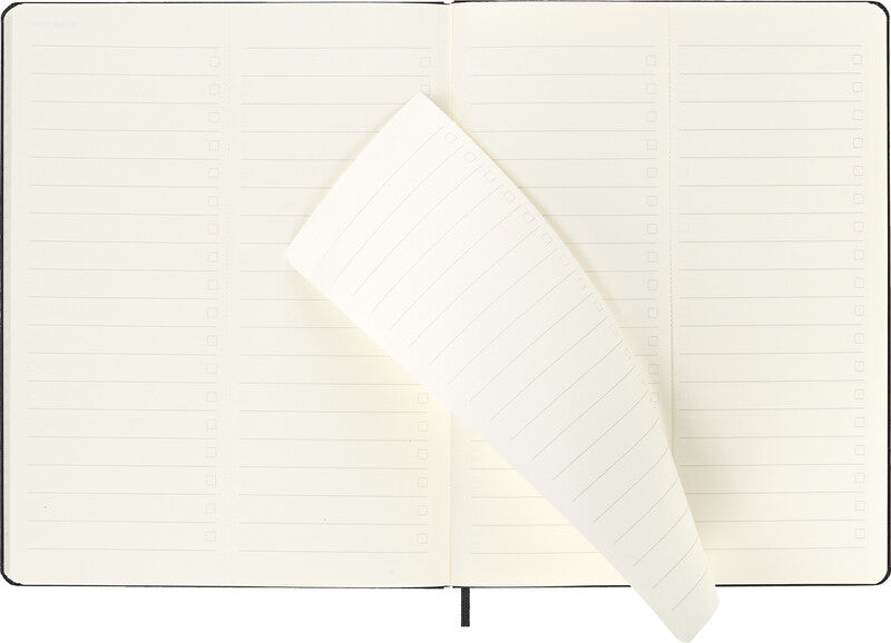 Moleskine Professioneller Terminplaner – 1 Woche/2 Seiten, gebunden, 19 × 25 cm, 2027, schwarz, FSC