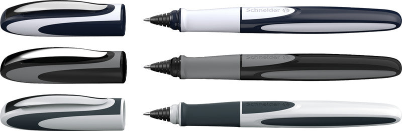 Schneider Schreibgeräte Schneider Ray – Tintenroller, mit Kappe, 0,5 mm, blau, für Rechts- und Linkshänder