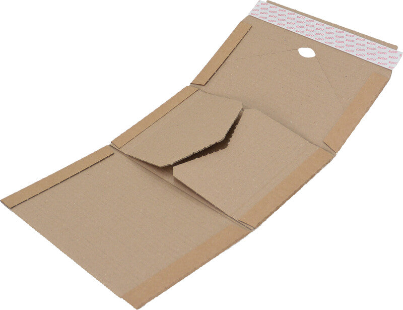 Elco Unipack Versandverpackung, braun – 270 × 185 × 30–80 mm