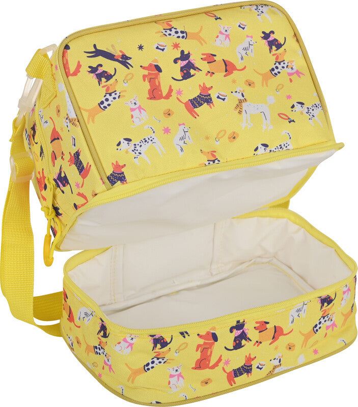 Estia Lunchtasche Kids – 240×220×150 mm, isoliert – Pet Party – mehrfarbig
