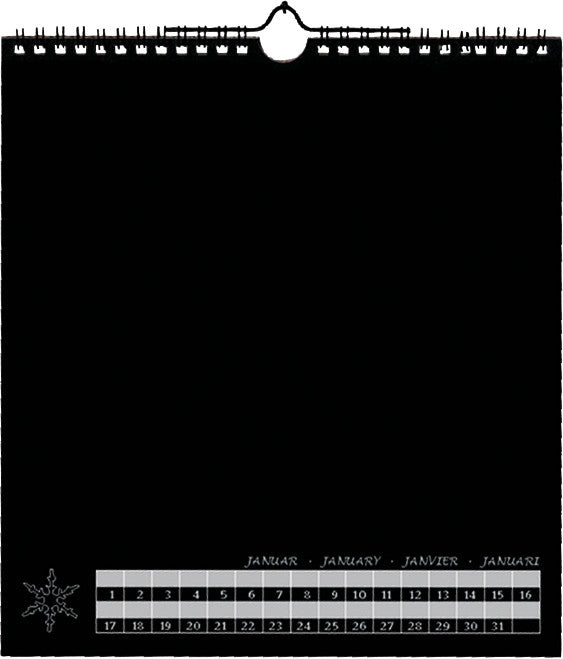 Folia Bastel-Dauerkalender immerwährend – 23 × 24 cm – mit Tagesfeldern, mit Aufhänger