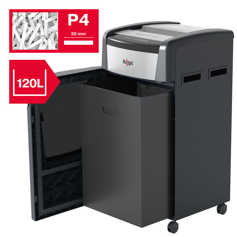 Rexel Momentum Extra XP426+ – Aktenvernichter, DIN P-4, Partikelschnitt 4 × 30 mm, 26 Blatt, 120 l, A4