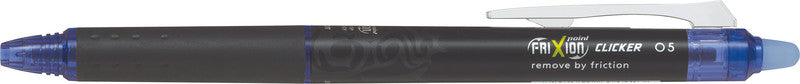 Pilot FriXion Point Clicker – radierbarer Tintenroller, 0,25 mm, blau, für Linkshänder