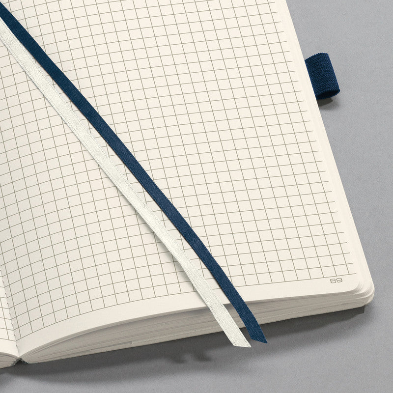 Sigel Notizbuch A4, kariert, Fadenheftung, 194 Seiten, 80 g/m² – Mitternachtsblau