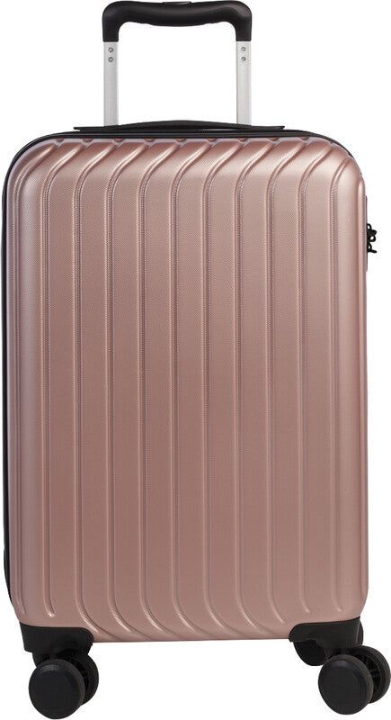 Worldpack Handgepäck-Trolley London – 33 l, ABS-Hartschale, 4 Doppelrollen, Altrosa, 35 × 55 × 23 cm