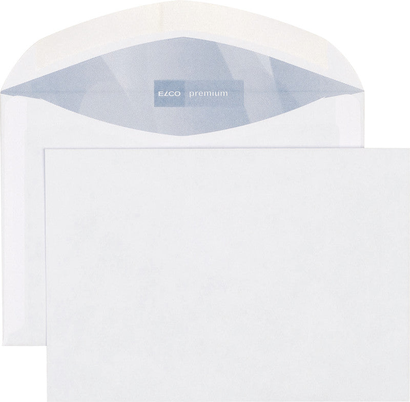 Elco Couvert C6, ohne Fenster, gummiert, hochweiss, 80 g/m², mit Innendruck – 50 Stk.