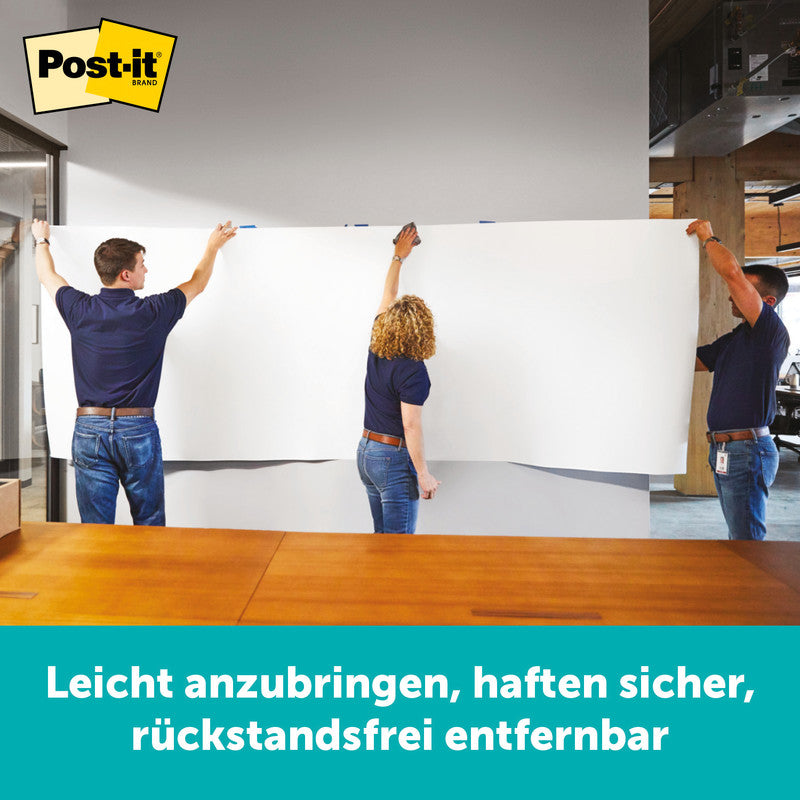 Post-It Whiteboard – 180 × 120 cm, Kunststoff, Wandmontage