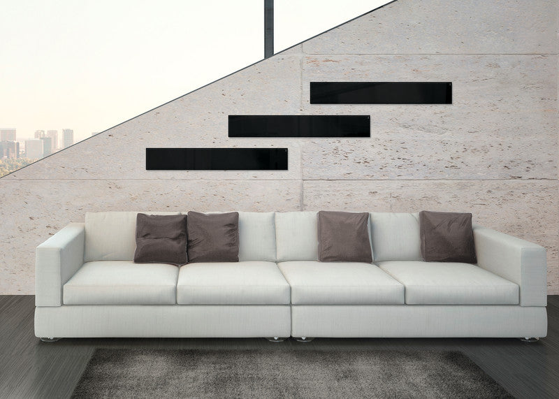 Sigel Whiteboard – 12 × 78 cm, Glas, magnetisch, Wandmontage, inkl. SuperDym Magnetwürfel, Montagesatz