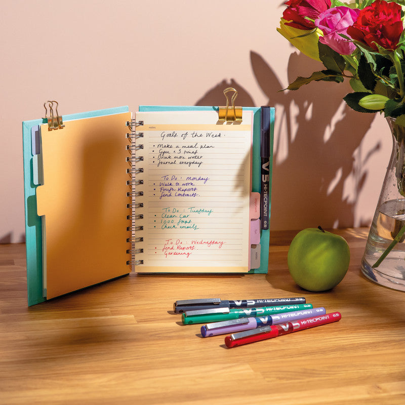 Pilot Hi-Tecpoint V5 – Tintenroller, mit Kappe, 0,3 mm, violett