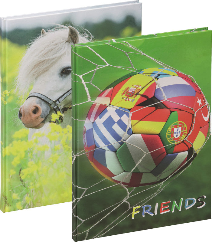 Pagna Pferde Idylle Freundebuch – 150 × 220 mm – 60 Seiten – Deutsch, gebunden, laminierter Papiereinband