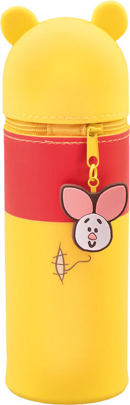 Disney Schlamperetui, leer (1-teilig), 1 Klappe, Winnie The Pooh, mehrfarbig, Silikon, 7 × 18 cm
