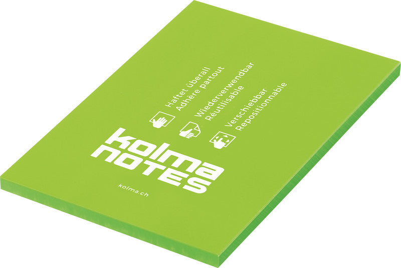 Kolma Haftnotizen – 105×148 mm – Neongrün, 100 Blatt
