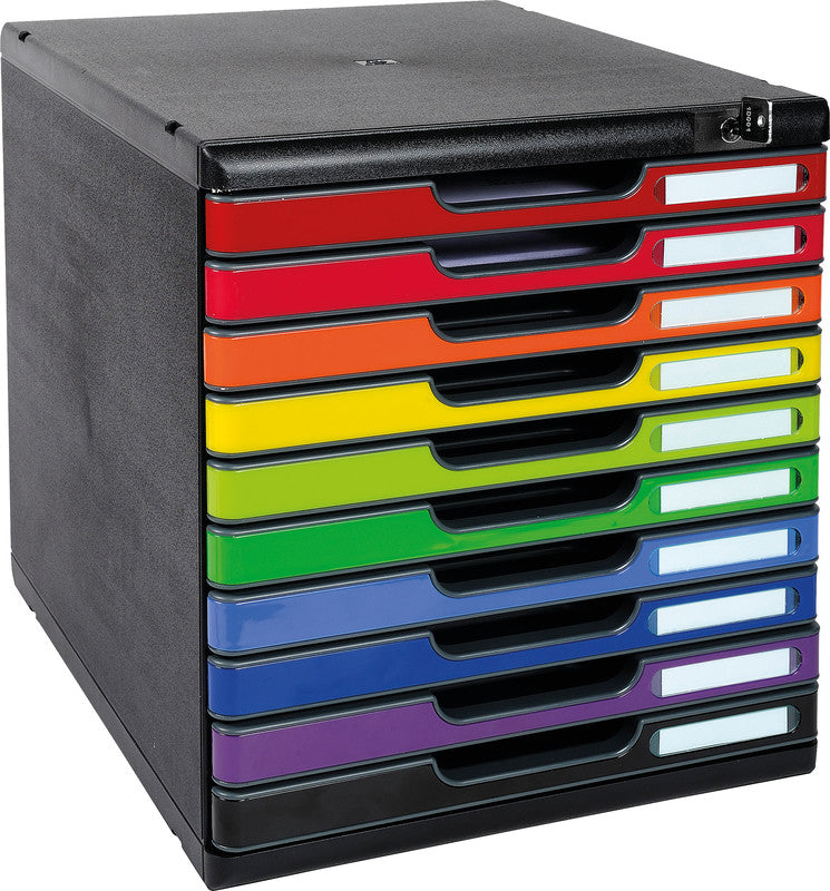 Exacompta Schubladenbox Modulo – für DIN A4+ – 288 × 350 × 320 mm