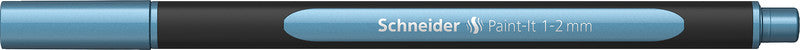 Schneider Schreibgeräte Schneider Paint-It Filzstift Metallic – Rundspitze, 1–2 mm, polarblau metallic