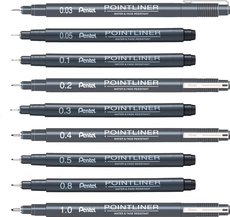 Pentel Fineliner 0,03 mm – schwarz – wasserfest