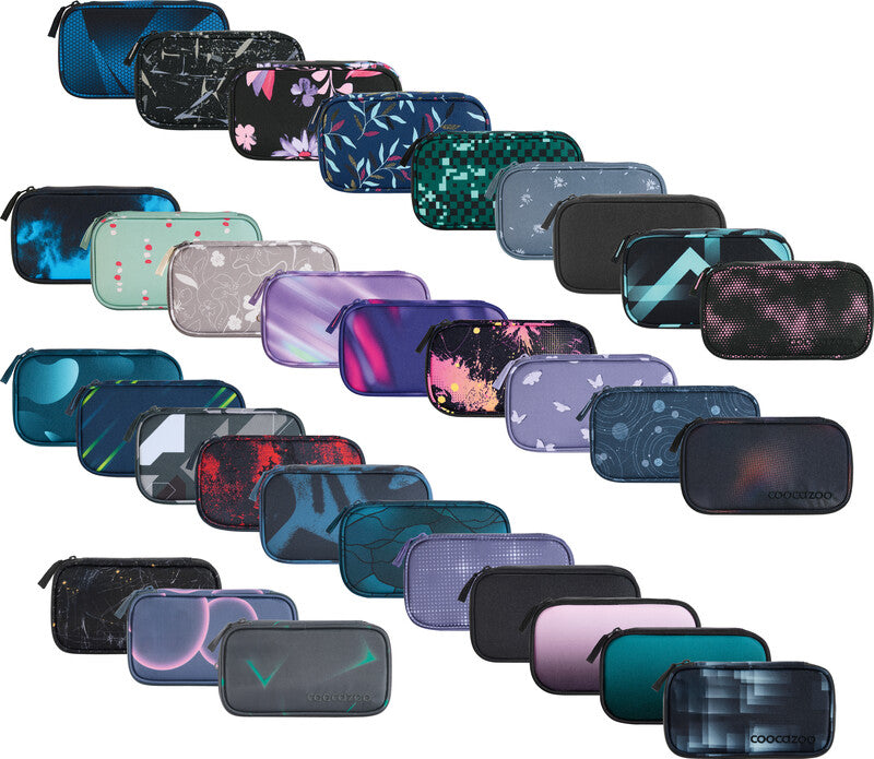 Coocazoo Every Etui, gefüllt – Teal Shadows – Kunststoff – 23,0 × 7,0 × 12,0 cm