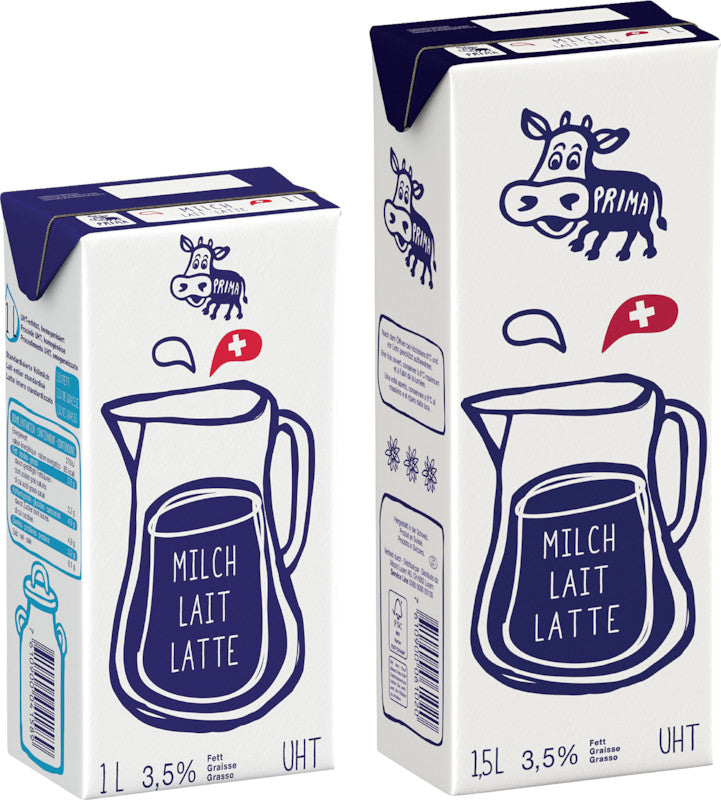 Prima Vollmilch UHT – 3,5% Fett – 1 l
