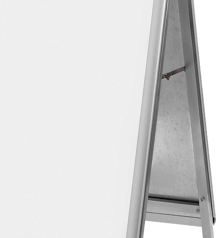 Nobo Plakatständer Premium Plus – für A0 hoch, silber, Metall/Kunststoff, 900×790×1440 mm