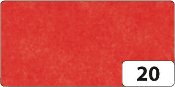 Folia Seidenpapier – 500 × 700 mm – 20 g/m² – rot – 6 Blatt