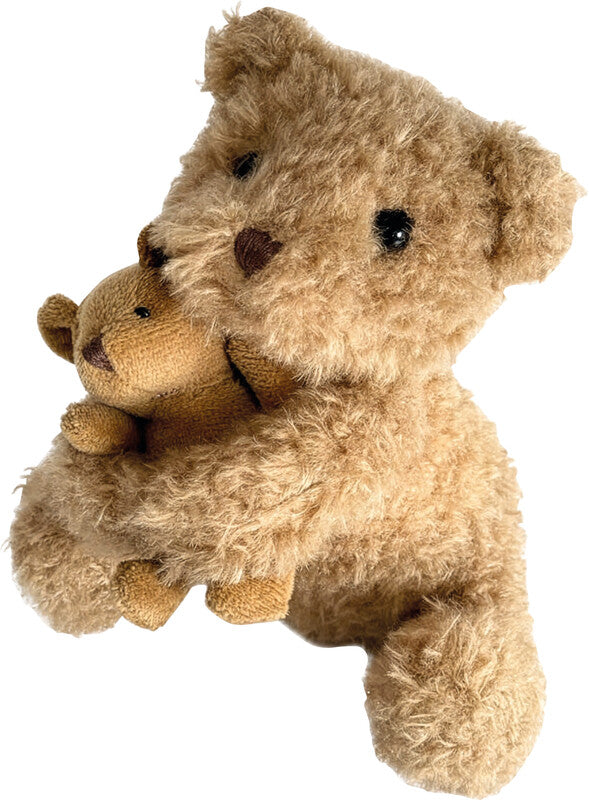 Egmont Plüschtier Bär Eustache mit Baby – 20 cm – Braun