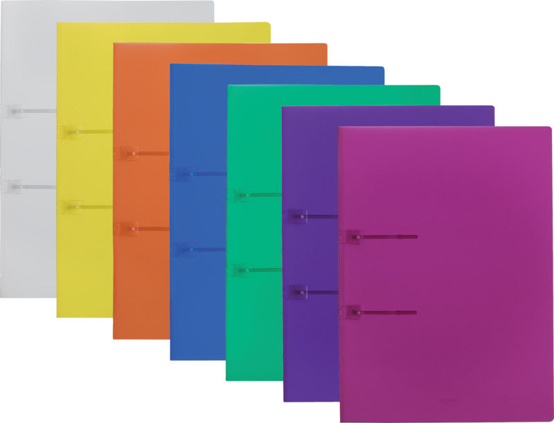 Kolma Schnellhefter Easy – A4, PP, transparent, 2-fach Lochung, Fassungsvermögen bis 80 Blatt