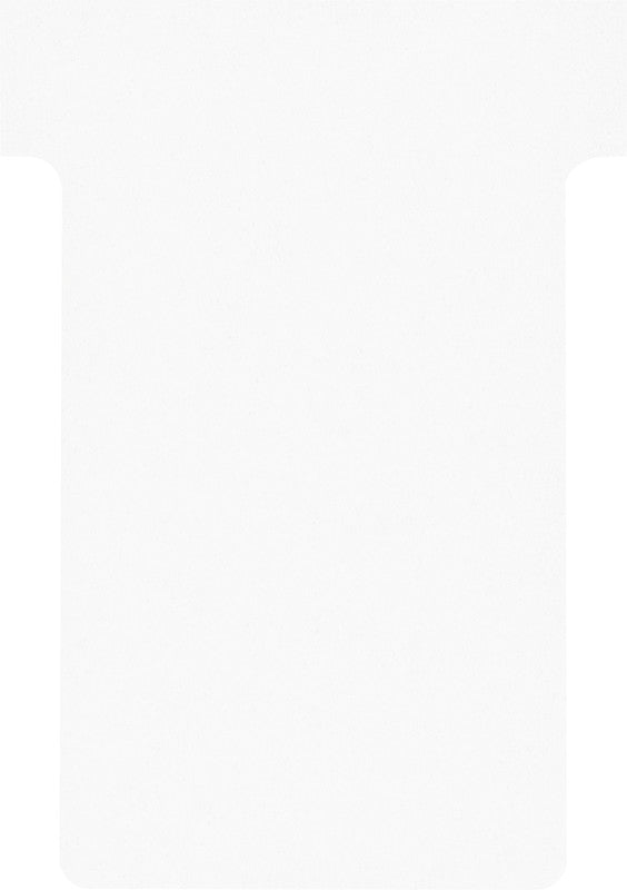 Nobo T-Karten für Planungstafeln, 15 × 60 mm, Karton, wiederablösbar, Weiss, 100 Stk.