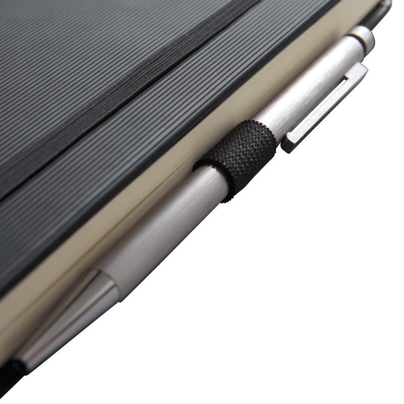 Sigel Notizbuch, 148 × 213 mm, blanko, Fadenheftung, 194 Seiten, 80 g/m² – schwarz