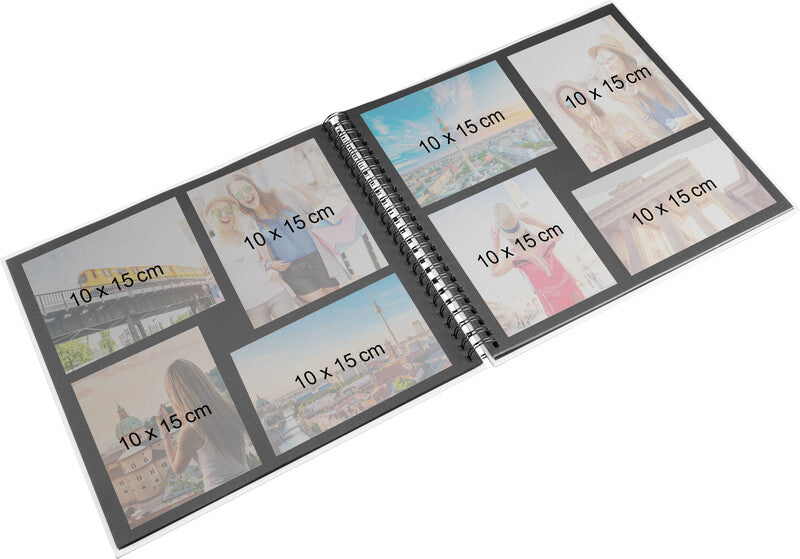Hama Fotoalbum – Lagune, mit Pergaminzwischenblättern, Papier, 360 × 320 mm