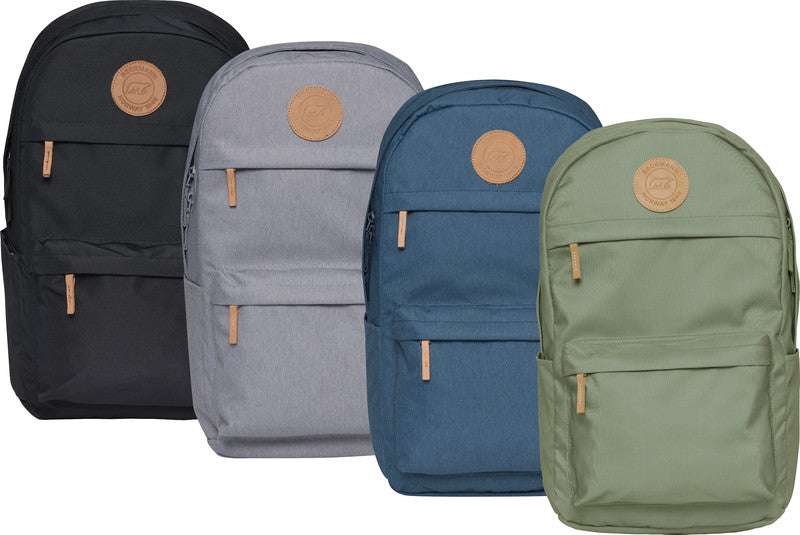 Beckmann College Rucksack – grau – recycelte Materialien – 30,0×53,0×22,0 cm