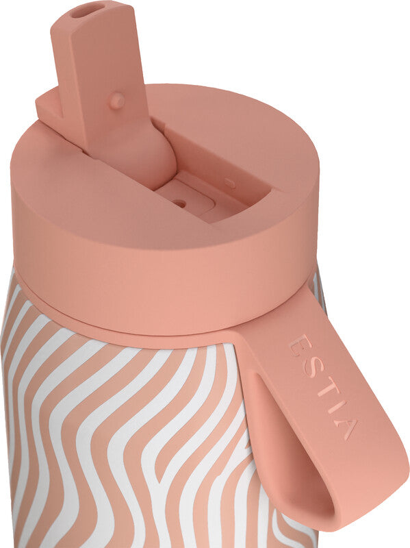 Estia Pulse Isolierflasche 500 ml – Doppelwandig 12 h Heiss / 24 h Kalt, Edelstahl, Schraubdeckel